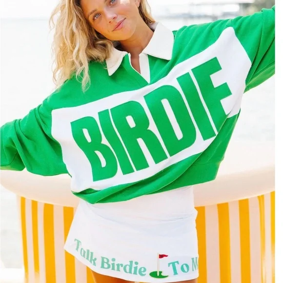 Judith March Golf- Talk Birdie sweatshirt and skirt set - Picture 2 of 4